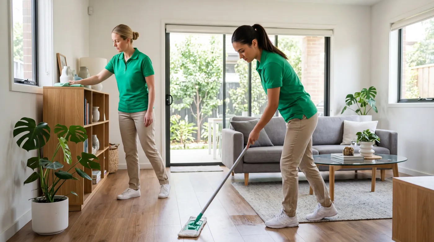 Team Cleaning a Charlotte Home
